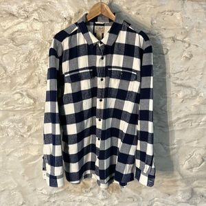 Men's Organic Flannel Shirt, Slightly Fitted XL